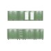 Bucatarie Zebra 260 cm din MDF Verde cu blat termoizolant alb